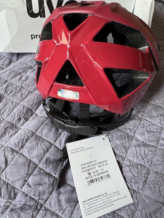 Nowy kask rowerowy unisex UVEX Quatro cc 52-57cm