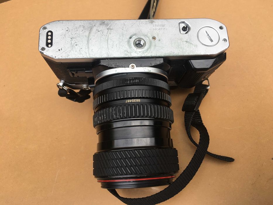 Aparat lustrzanka Canon AE 1 program +dodatki