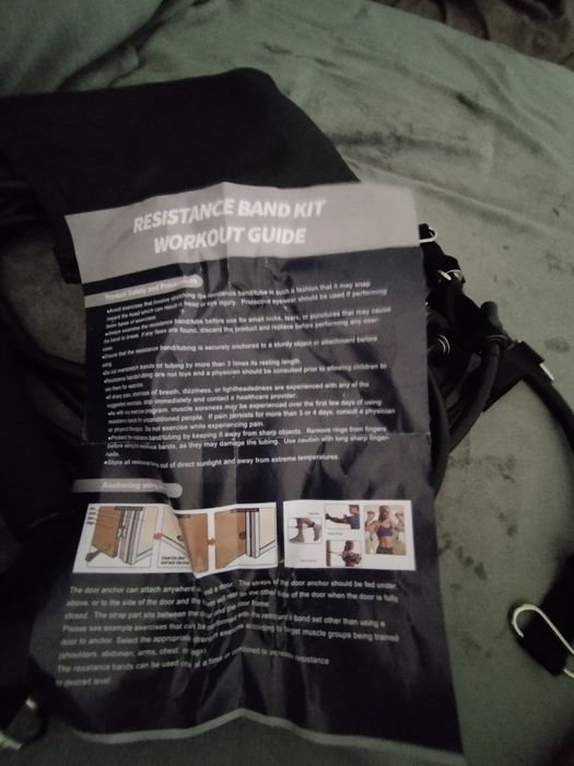 Kit de Elásticos de Resistência / Fitness (11 Peças) – Treino em Casa