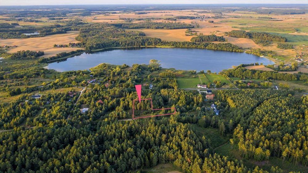 Działka budowlana z częścią lasu na sprzedaż