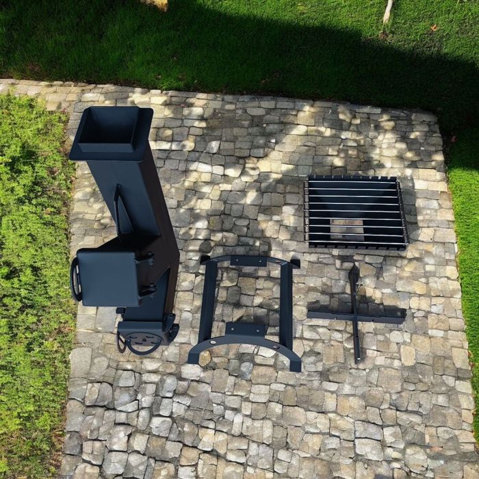 Piec rakietowy z funkcją grilla Wysylka