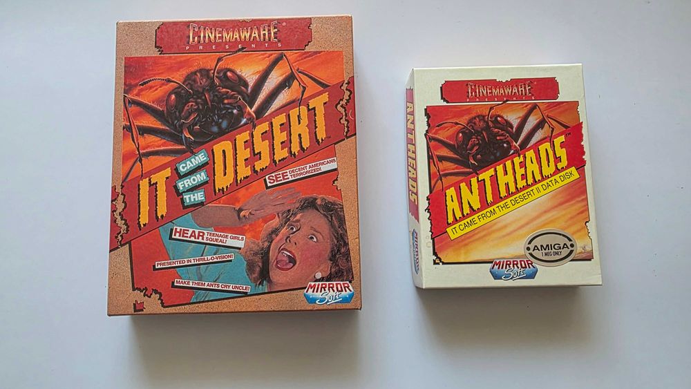 Amiga It came from desert plus Antheads data disk premierowe