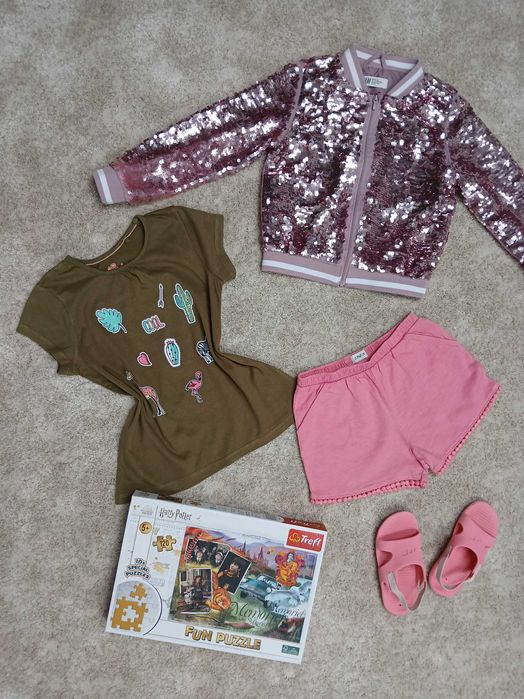 Mega paka 110-116 (5-6 lat) Święta Bluey Kraina Lodu Elsa Olaf Muminki