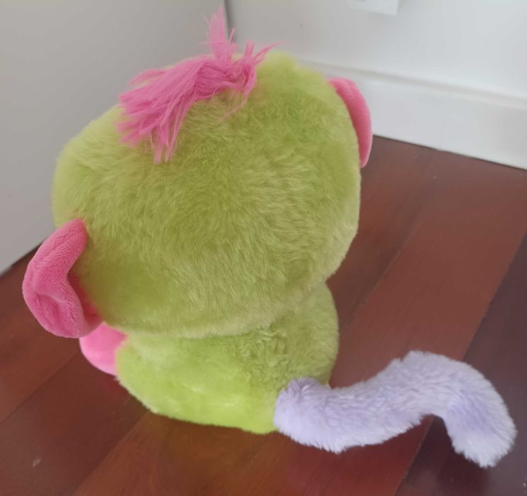 Macaco de Peluche - Verde e Rosa