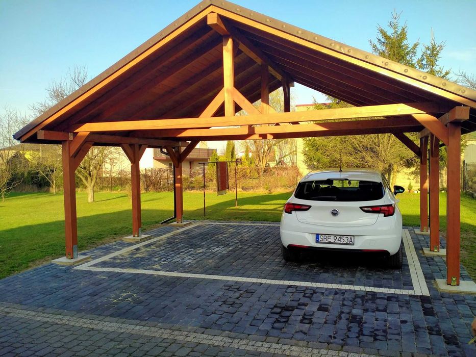 Wiata garażowa 600x600