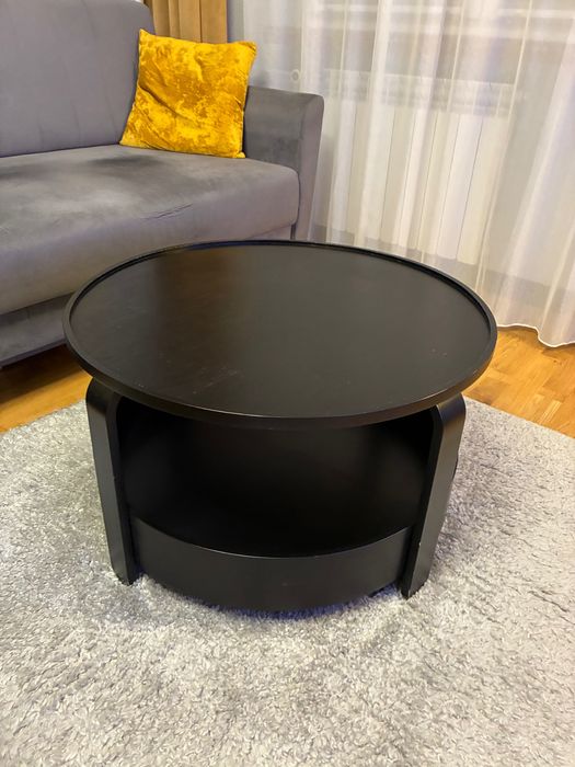 Stolik kawowy czarny, 70cm BORGEBY