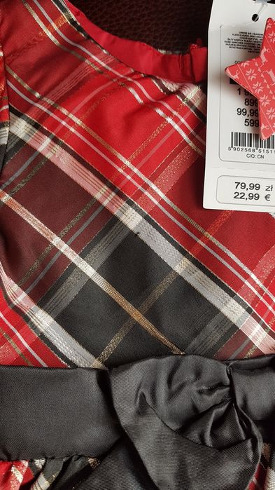 Piękna sukienka dziewczęca rozm 80 Smyk Cool Club