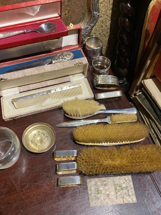 Artigos Prata Portuguesa Contrastada Javali Águia Antigo