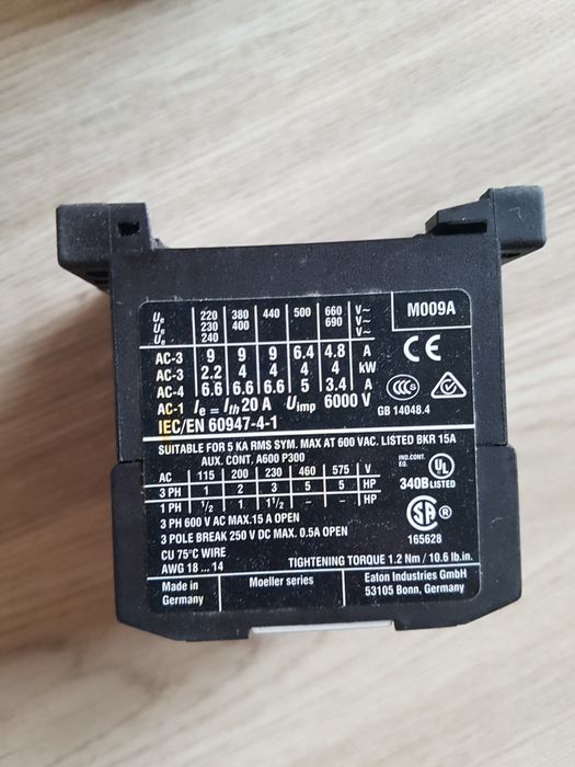 Mały stycznik DILEM-10 Eaton XTMC9A10F