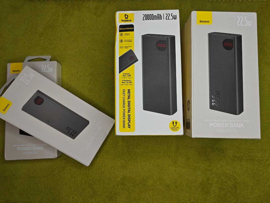 Power Bank Baseus 20000mAh 22.5W Adaman Павербанк, Повербанк