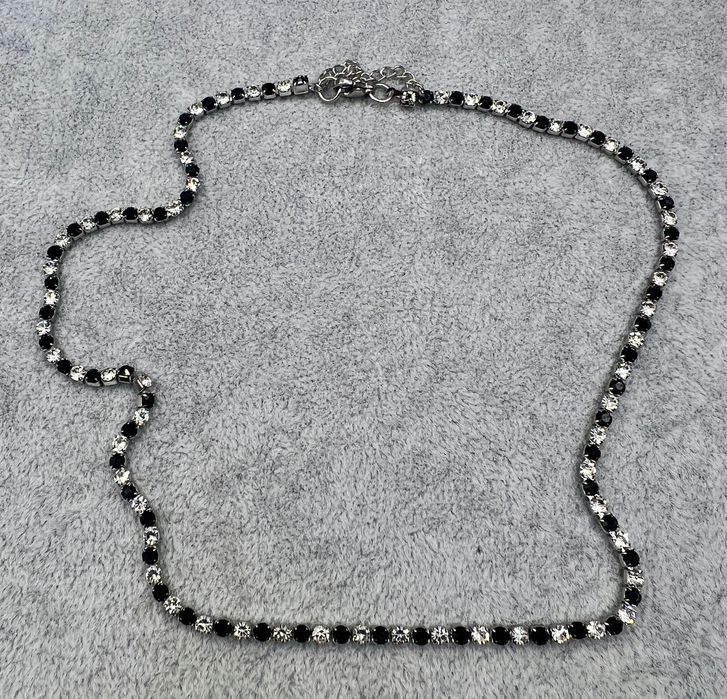 Colar Riviera 3mm em Aço Inoxidável – Banho Ouro 18k