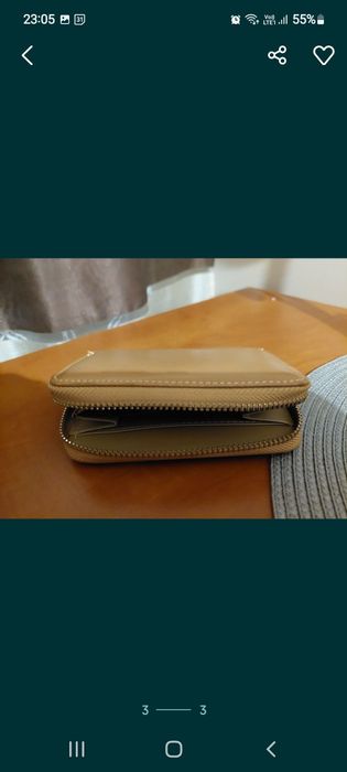 Portfel damski beżowy