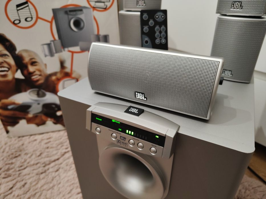 JBL ESC XCITE 5.1 aktywny zestaw głośników do kina / mega brzmienie !!