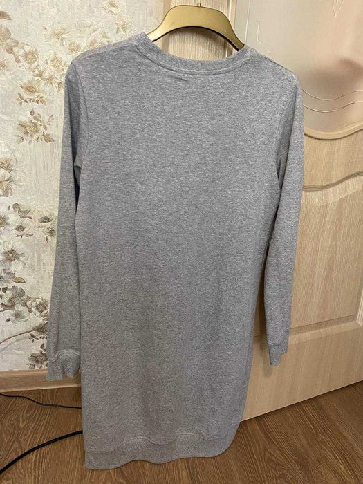 Платье свитшот худи спортивное кежуал casual трикотажное хлопок коттон