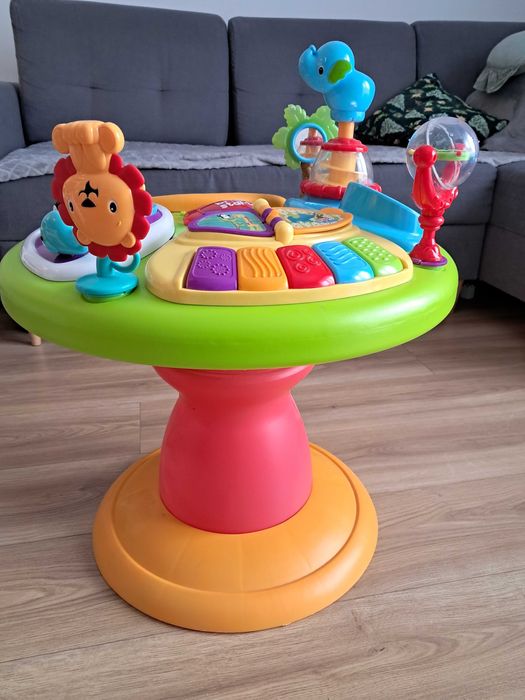 Chodzik edukacyjny Bright Stars Stolik z krzesełkiem 3w1