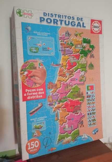 PUZZLE 150 pcs Mapa Portugal - EDUCA - 8,09 € - Puzzles Infantis