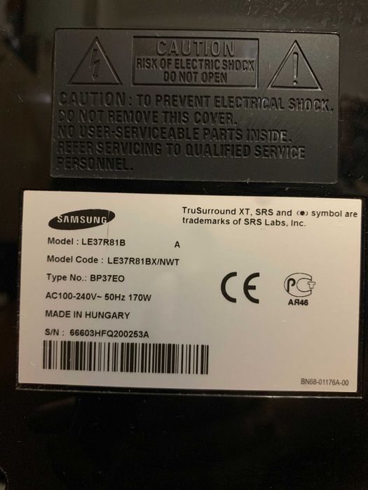 Телевізор Samsung 37" LE37R81B Б/В.