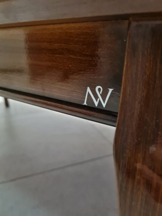 Ława stolik kawowy lite drewno wysoki połysk