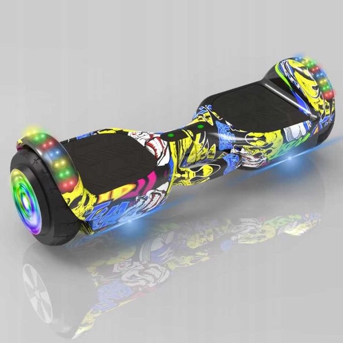 Deskorolka elektryczna hoverboard 6,5' cala deska bluetooth głośniki yellow