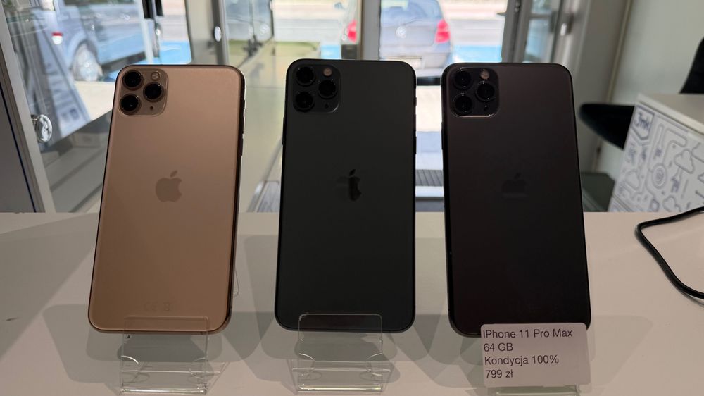 Telefon iPhone 11 Pro Max  64 GB 100% Dworcowa Leszno
