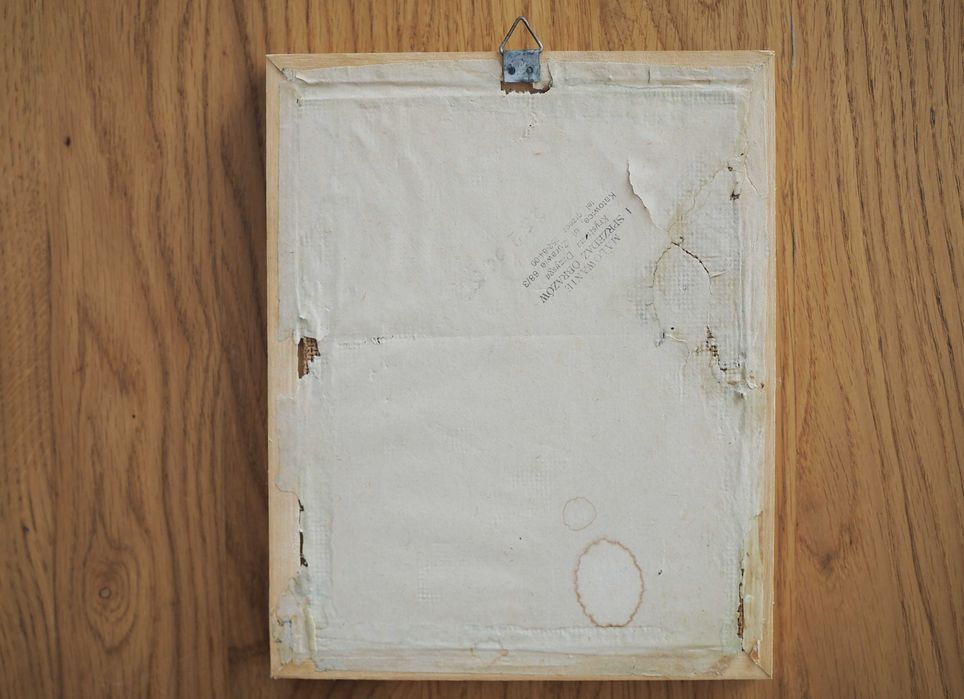 Stare obrazki olejne na dykcie, kwiaty, Krystiana Drzysga