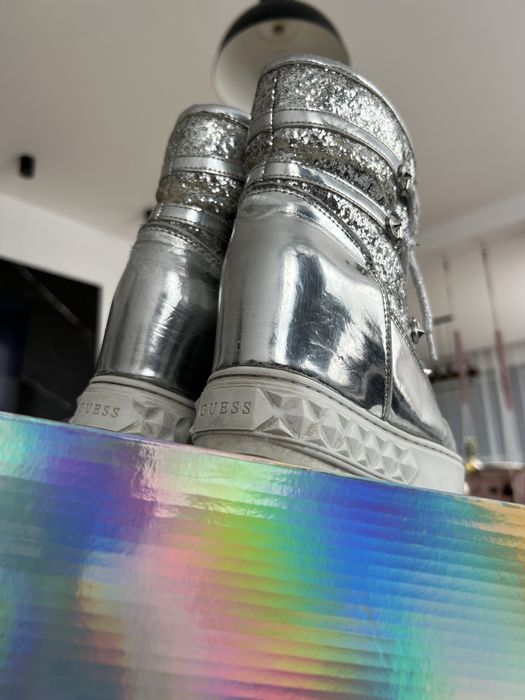 Śniegowce botki Freezyn Guess z brokatem 37