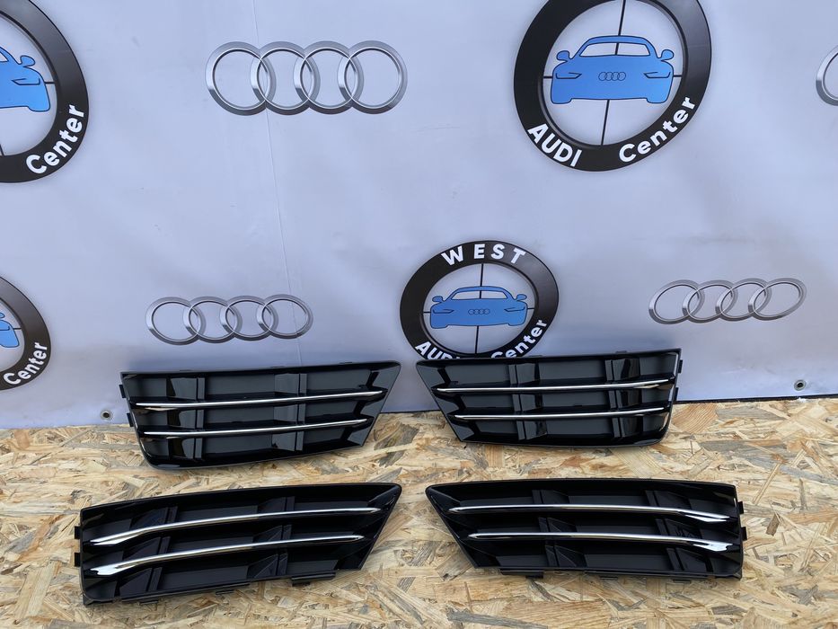 Audi A4 B9 решітки переднього бампера ауді а4 б9 решітки бампера