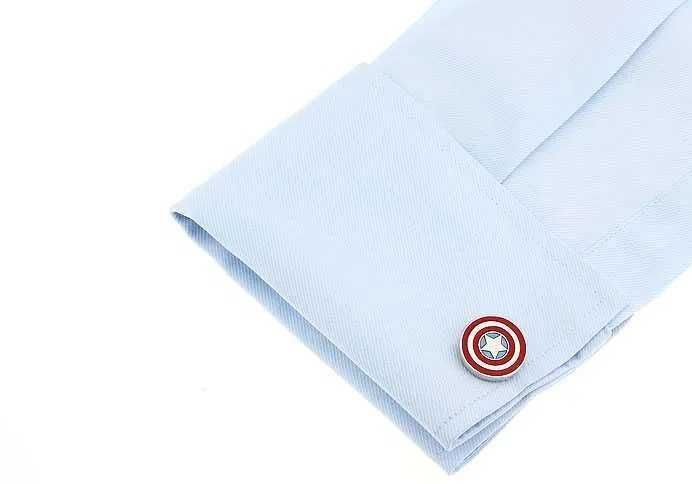 Spinki do mankietu spinka do krawata tarcza Kapitan Ameryka