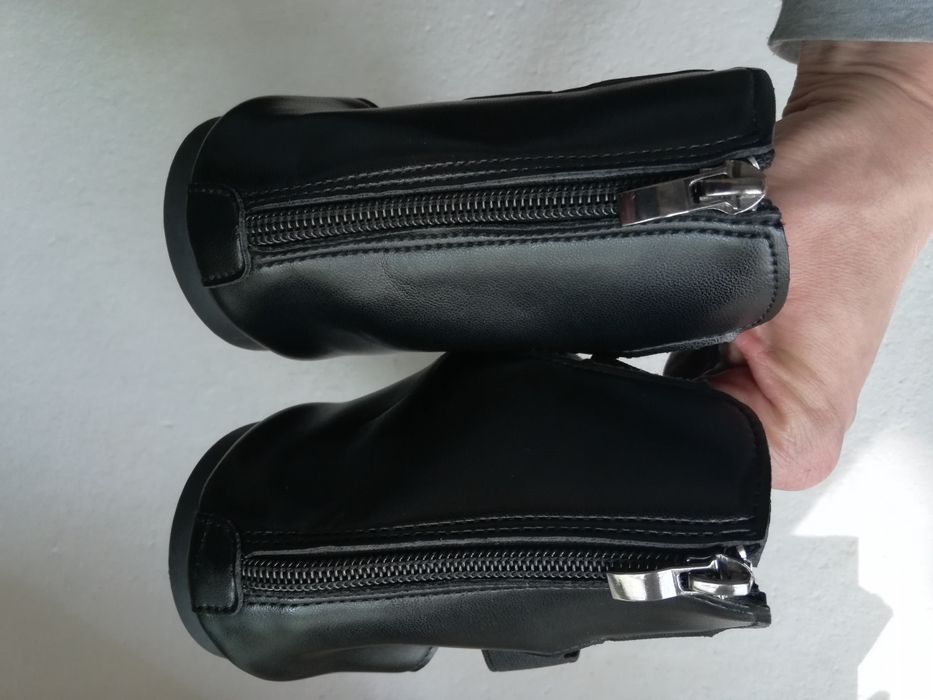 czarne sandały Na wysokie podbicie Na szerokie stopy Rozmiar 43 XXL