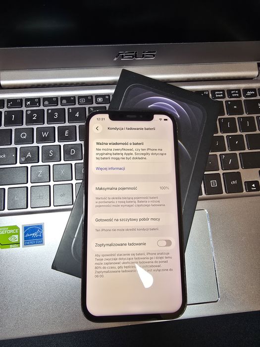iPhone 12 pro 128gb bat: 100%
