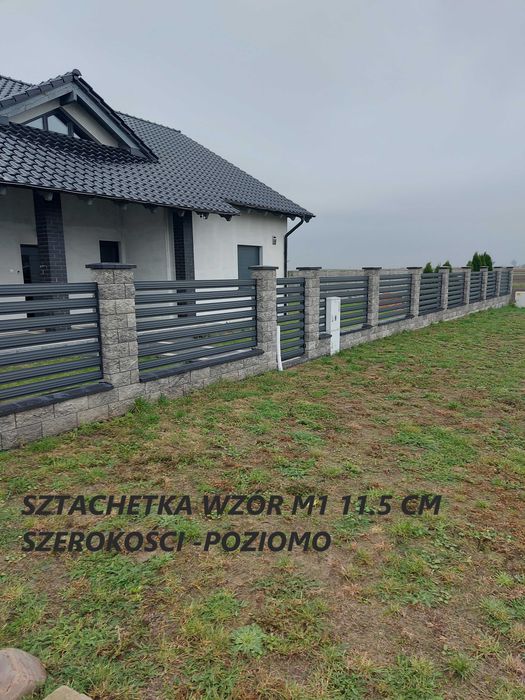 Sztachety Sztachetki Metalowe Panel 10.2cm-12.4cm Producent Transport