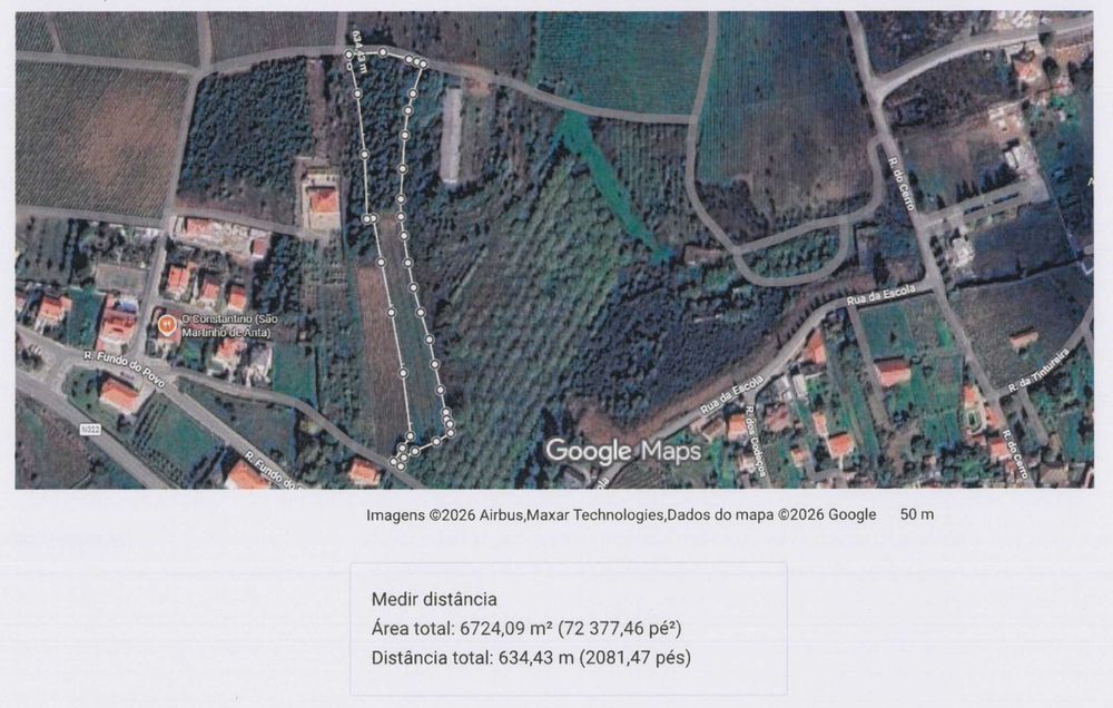Vende-se Terreno Misto c/6500m2 - São Martinho de Anta (Sabrosa)