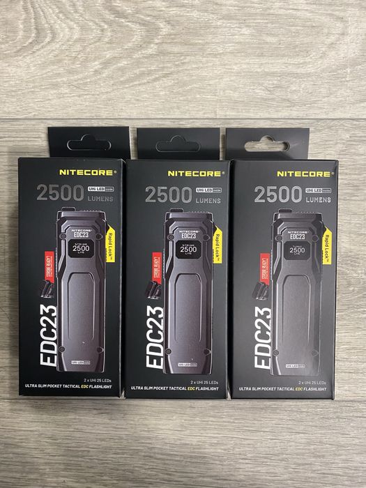 Потужний ручний ліхтар Nitecore EDC23 (USB-C) з акумулятором