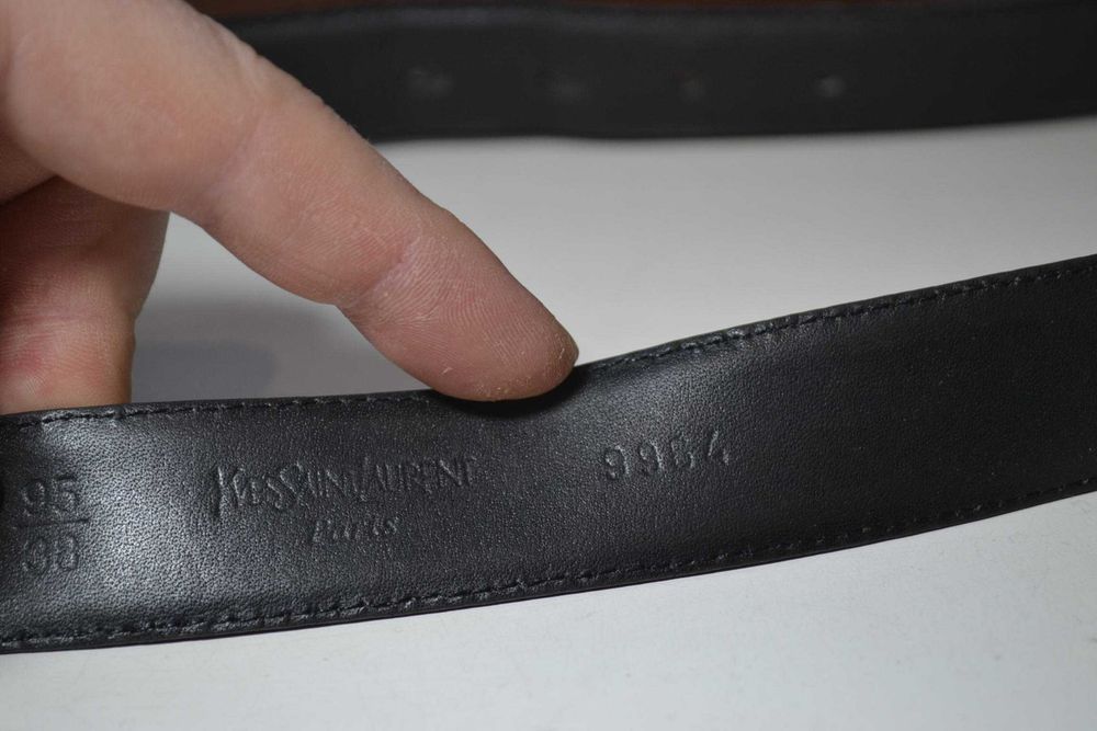 yves saint laurent ysl  ремень оригинал женский кожаный 95/38