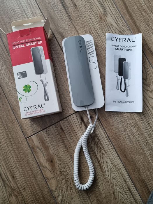 Słuchawka do domofonu Unifon Cyfral Smart 5P szaro-biała