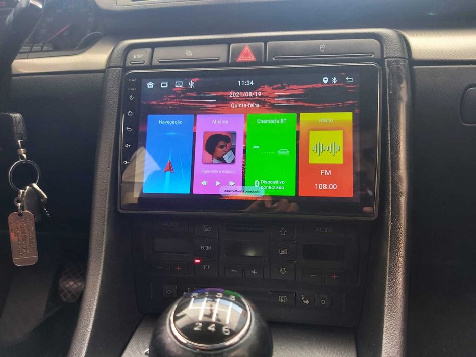 *Auto Rádio GPS 7" ou 9" | AUDI A4 (2002 a 2008) | ANDROID 15 • USB • DVD • BT | CARPLAY • ANDROID AUTO