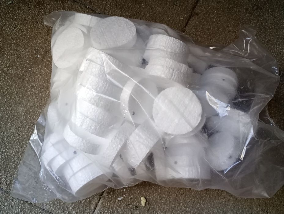 KOŁKI LĄCZNIKI DO STYROPIANU 26cm + zaślepki +frez