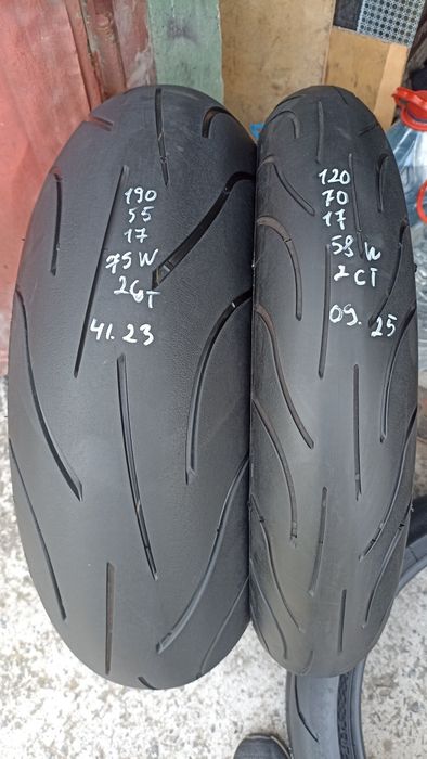 Michelin road 5 6 120 140 150 160 180 190 200 17 мотошина резина скати покришки гума склад 2024