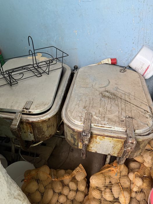 Patelnia uchylna dwukomorowa duża do gastronomii/elektryczna