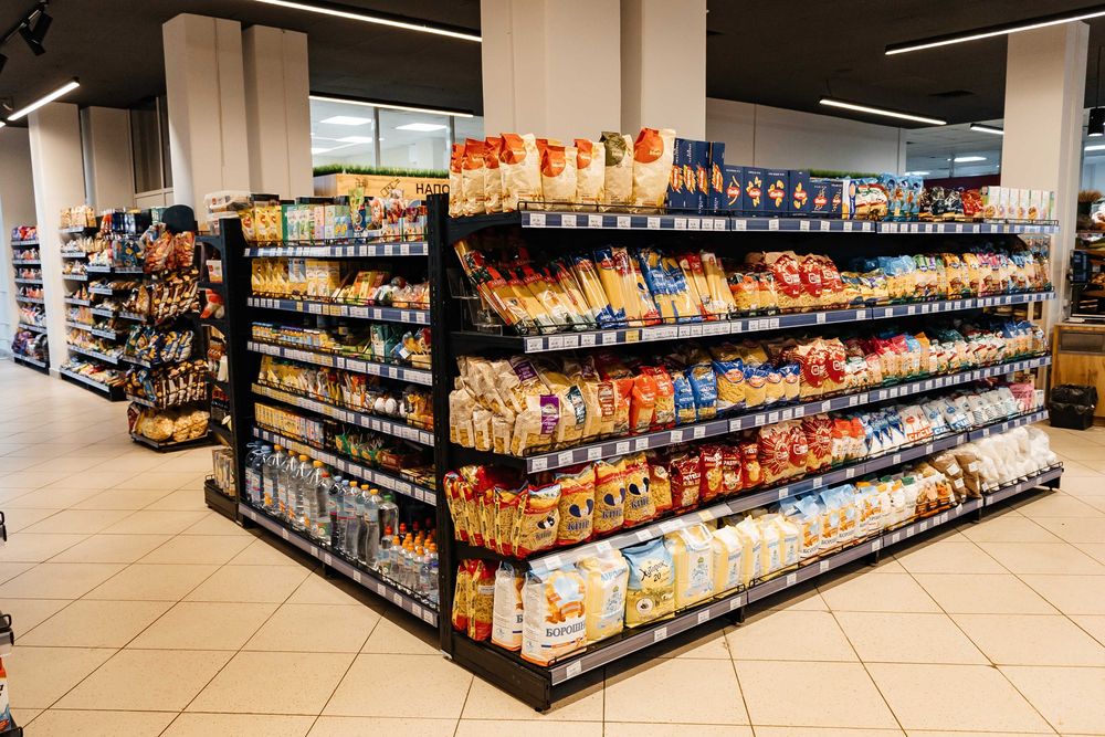 Торгові стелажі. Острівні. Для овочів, для хліба, кондитерські. Гачки