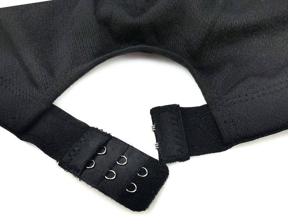 Sports Bra - Front Zipper Push-Up - 3XL Grey