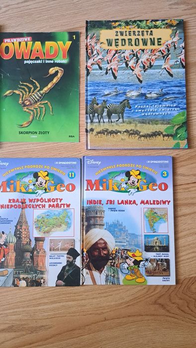 Książki edukacyjne- 8 szt. Twarda oprawa