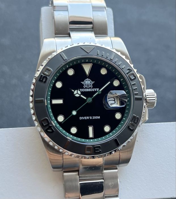 Addiesdive AD2040 Quartz Diver 200M | Miyota Japan | Сталь | часы мужские кварцевые