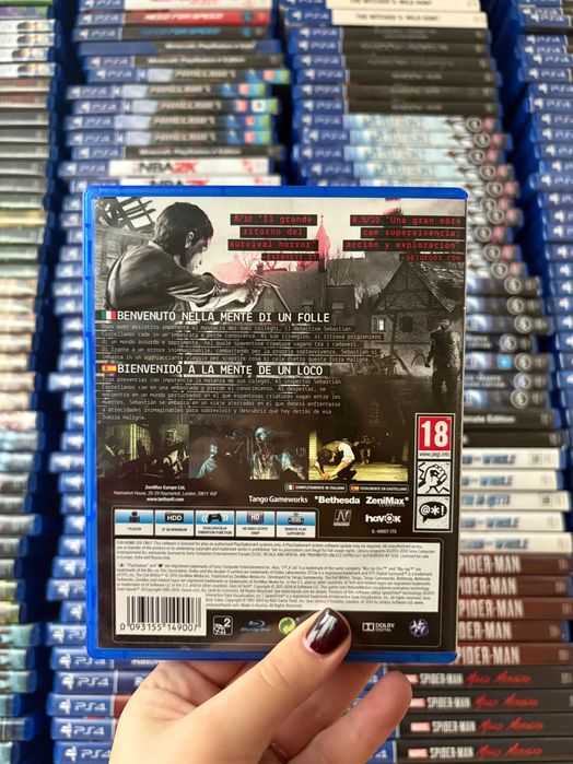 Гра The Evil Within на ps4, диск з грою на пс 4, ліцензія