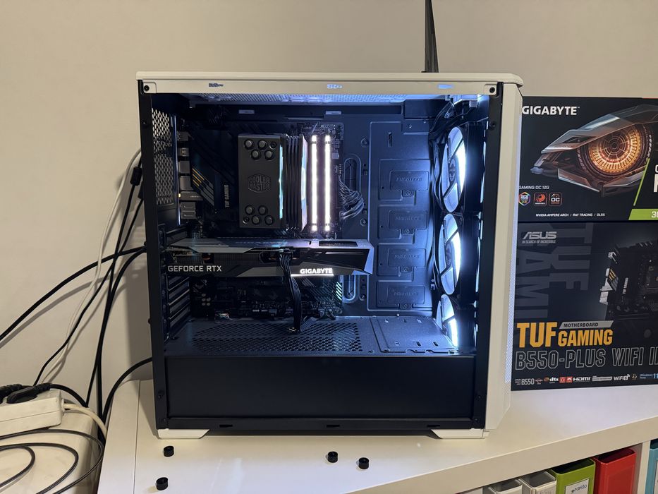 PC Gamer RTX 3060 12GB | Ryzen 5 5600X | 16GB RAM | WiFi | Com Caixas