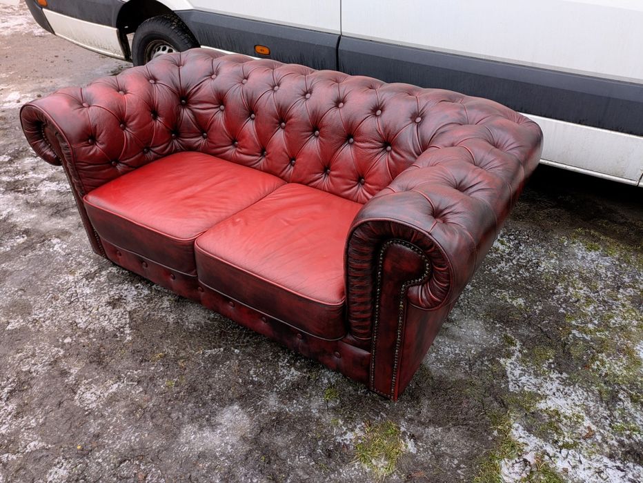 Sofa skórzana Chesterfield