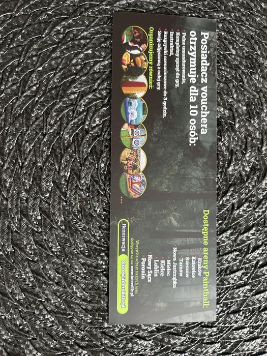 Voucher Bilet na Paintball Inter Skills Interskills 350 zł wartość