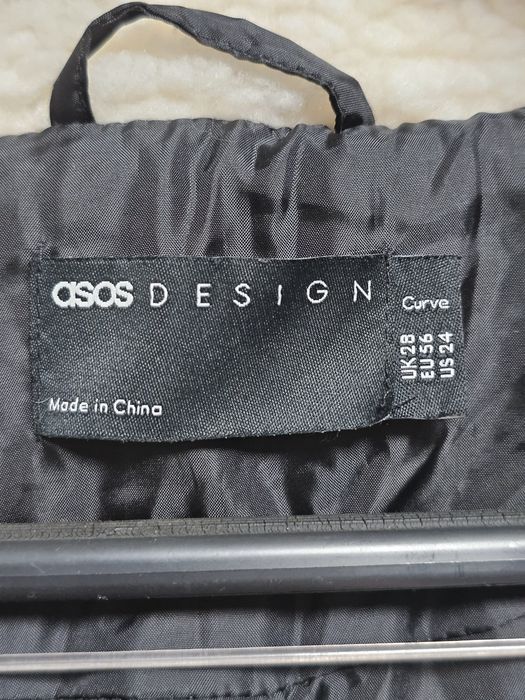 Asos Petite sherpa kurtka roz.56 (8XL) imitacja owczej wełny