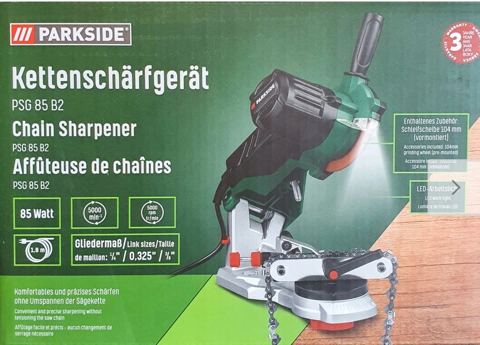 НОВ станок заточки ланцюгів GERMAN Parkside PSG 85/точилка цепів/цепей