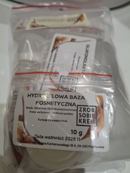 Kwas PHA kuracja "Zrób sobie krem" zestaw